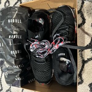 NOBULL Diamond knit runner black / wild storm men’s size 13.5 running shoe